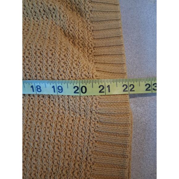 Forever 21 Cardigan 2X Mustard Yellow Light Academia Tennis Preppy Soriety - Picture 9 of 11